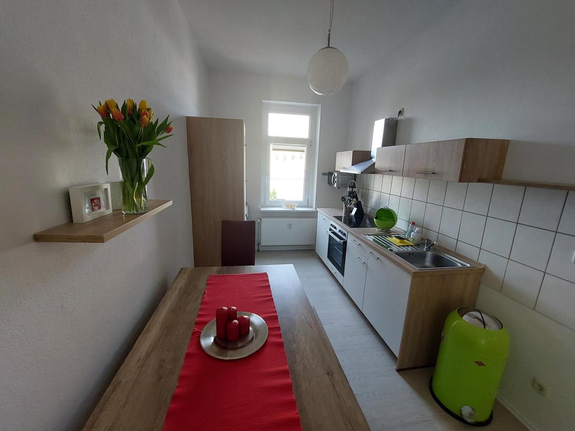 Schoene Zwei-Zimmer-Wohnung "W2" Mit 4 Einzelbetten Und Wlan In Zwenkau Bei Leipzig Im Neuseenland Quarto foto